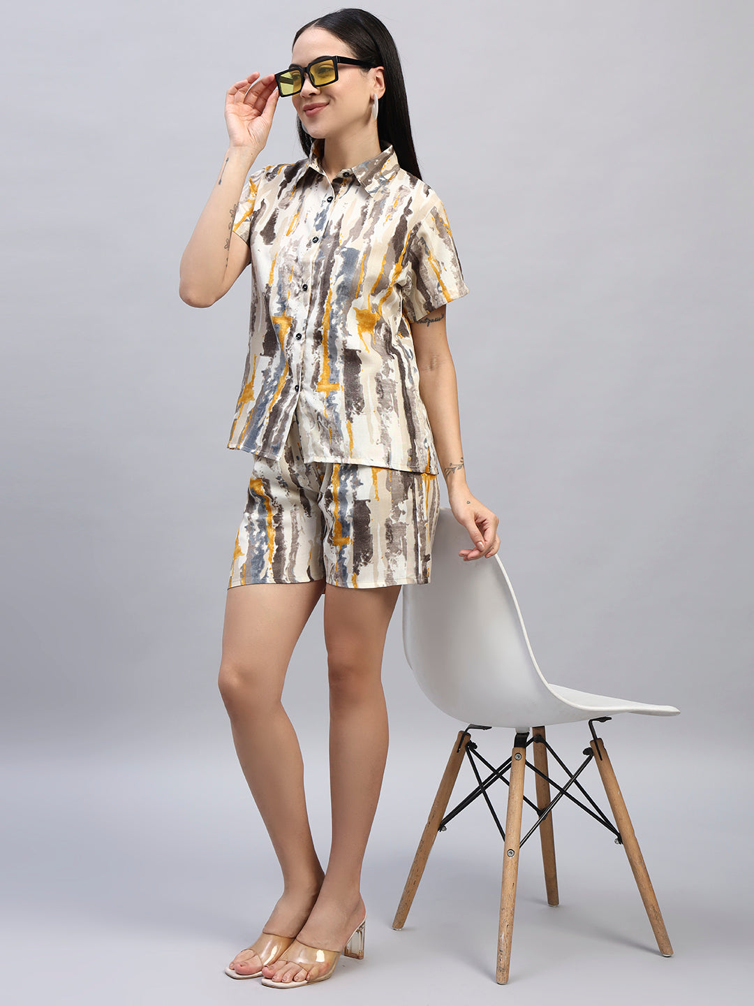 Women Short Printed Co-Ords