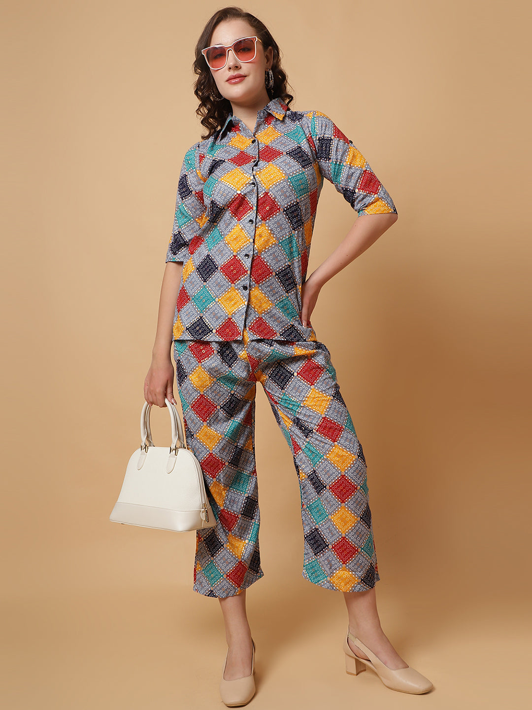 Women Printed Shirt Co-Ords