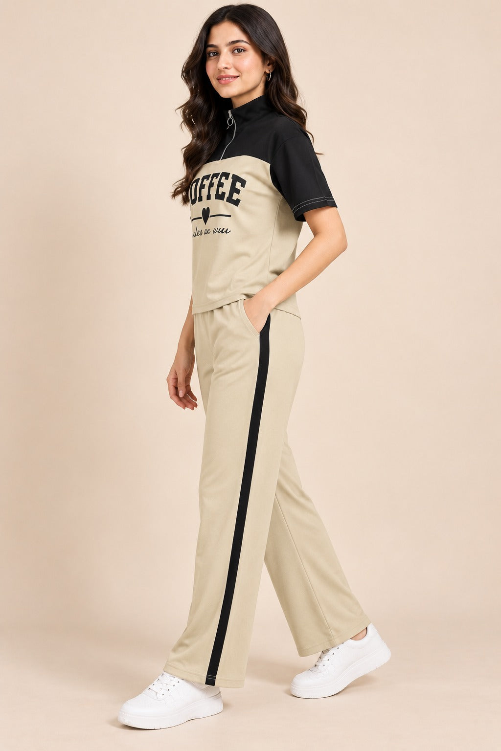 Women Solid Top & Trouser Co-Ords