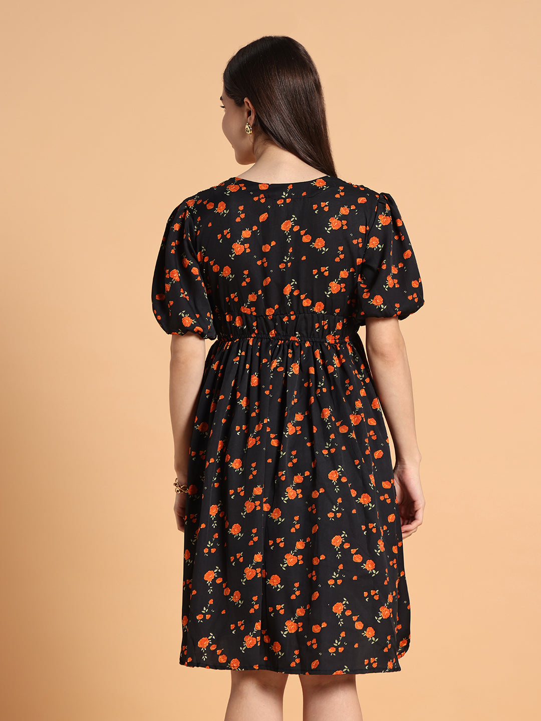 Women Flared Floral Dress