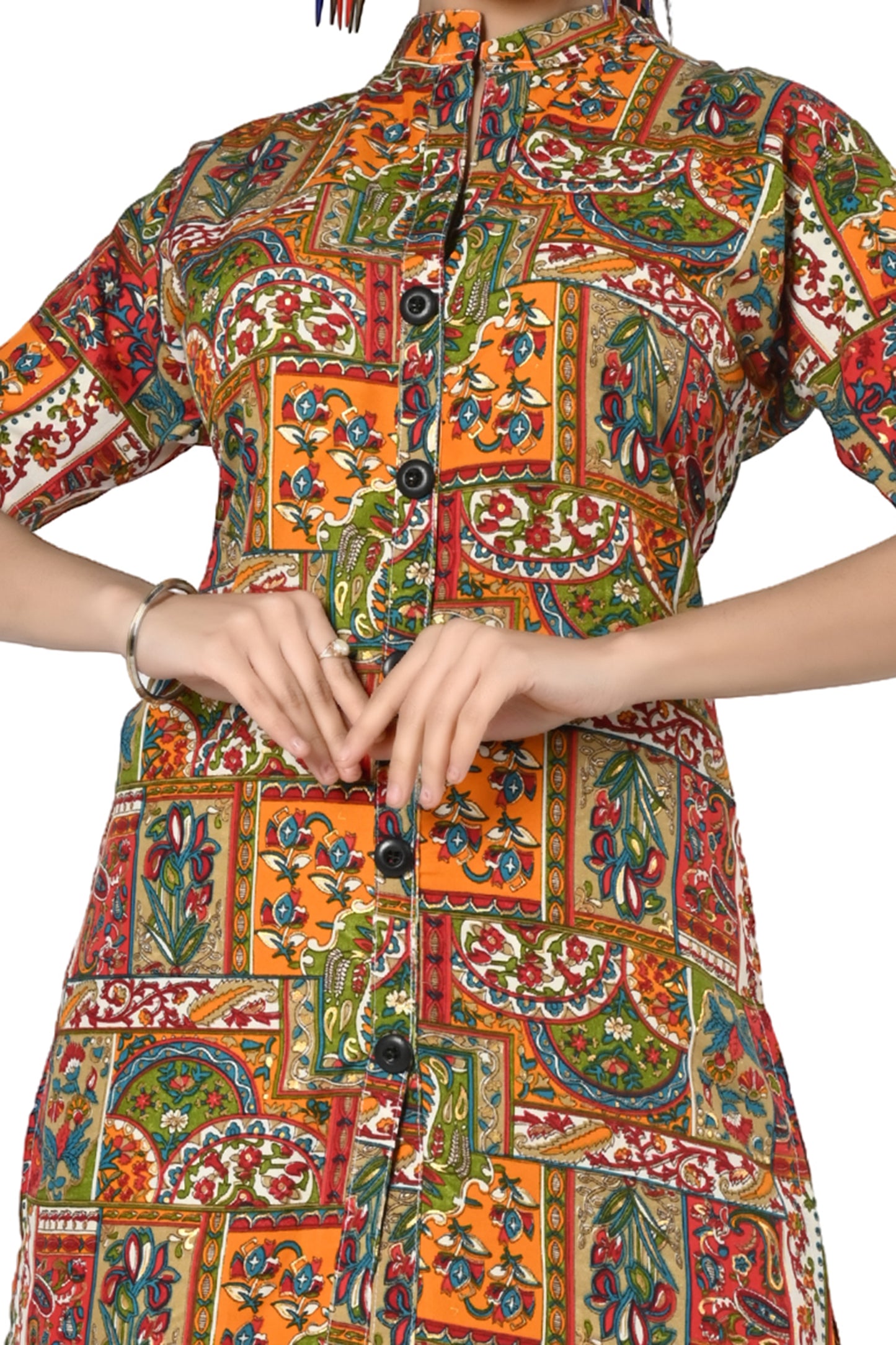 Women Printed Mandarin Co-Ords