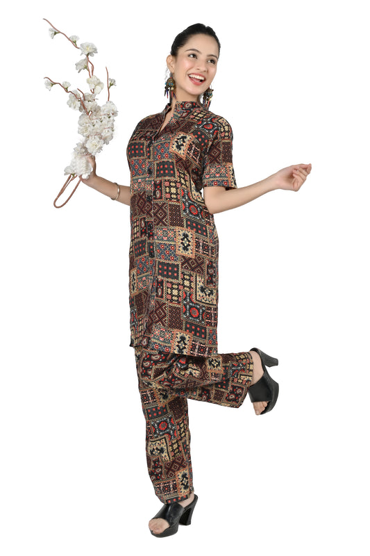 Abstract Printed Women Co-Ords