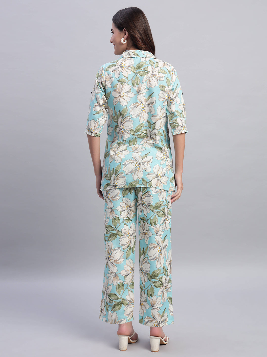 Women Floral Printed Shirt Co-Ords