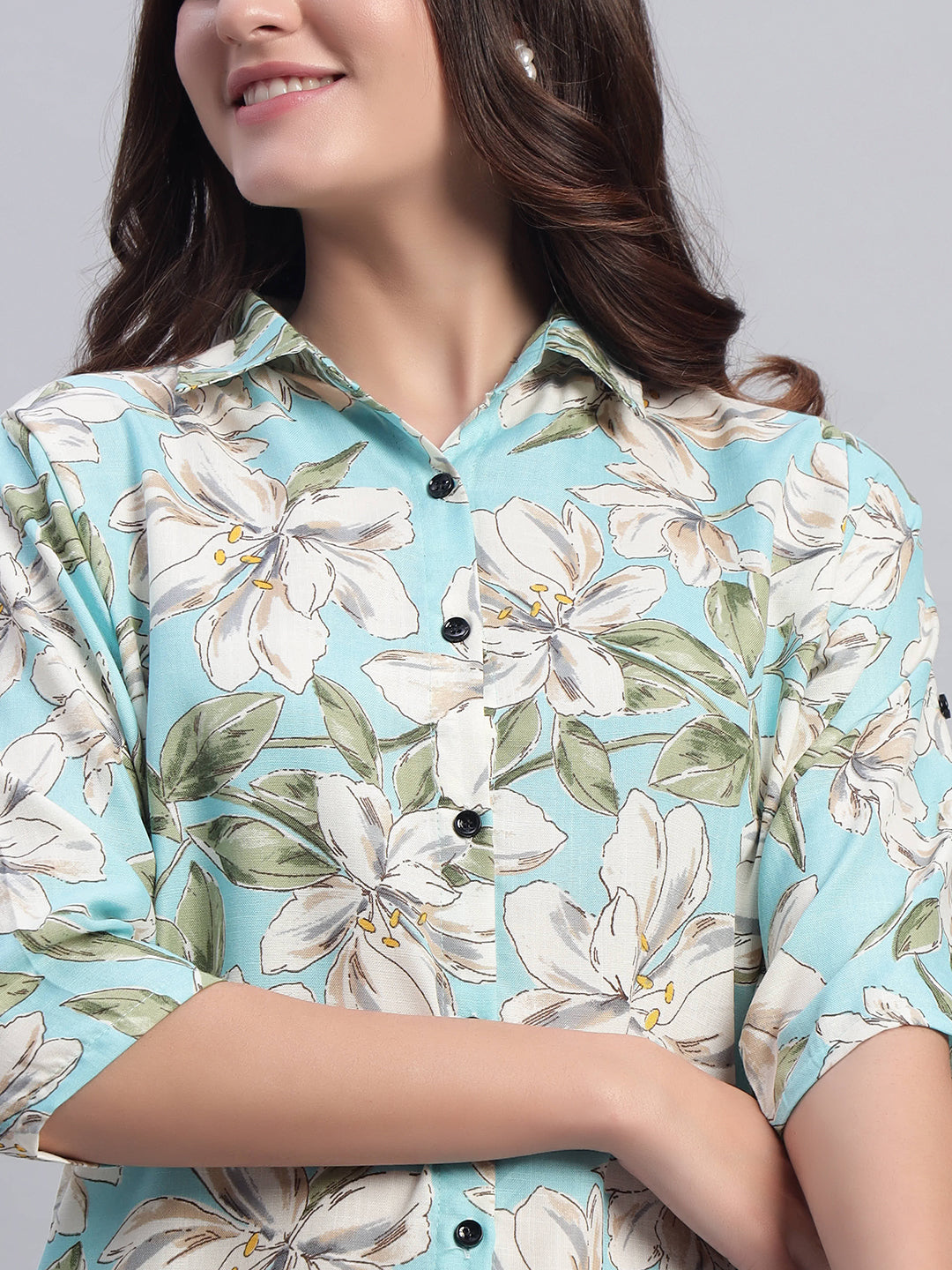 Women Floral Printed Shirt Co-Ords