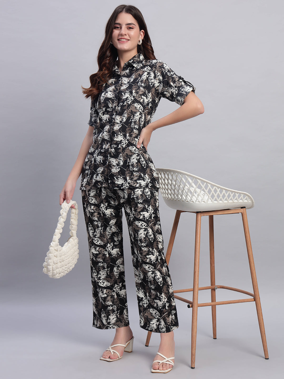Women Floral Printed Shirt Co-Ords