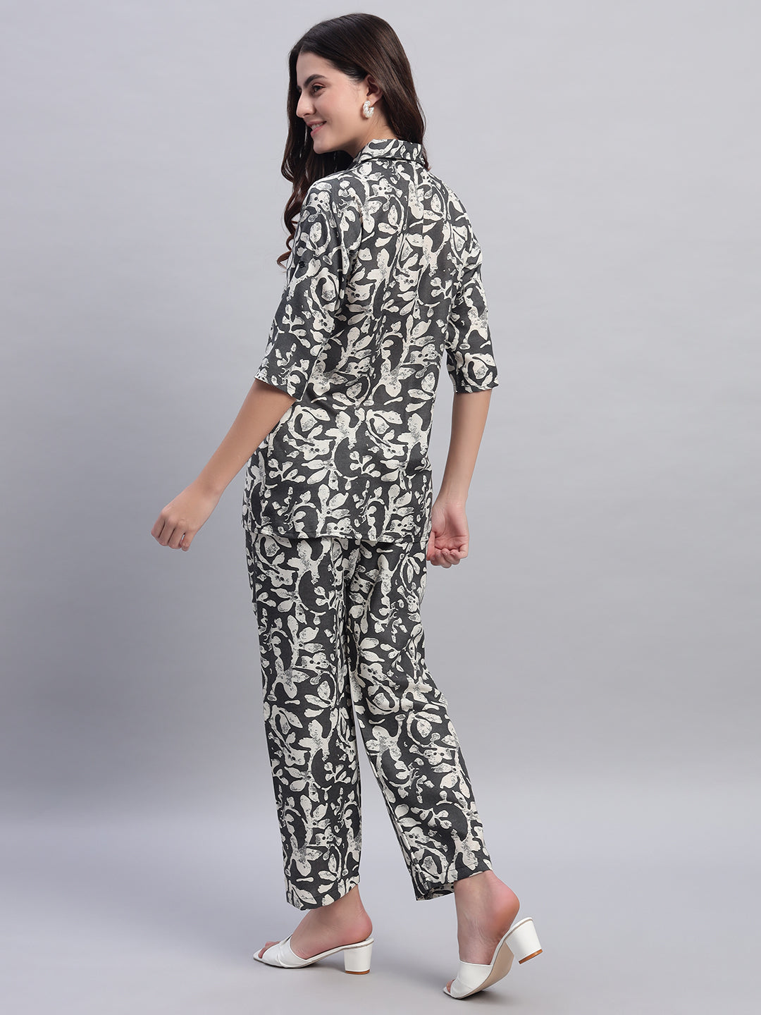 Women Floral Printed Shirt Co-Ords