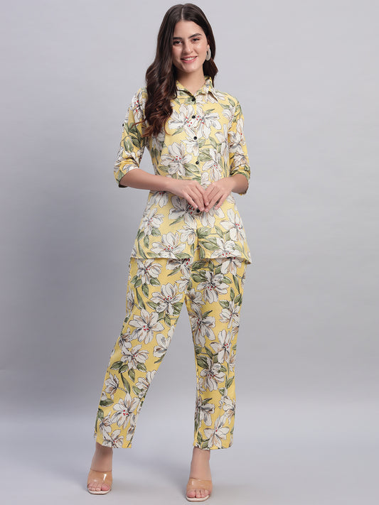 Women Floral Printed Shirt Co-Ords