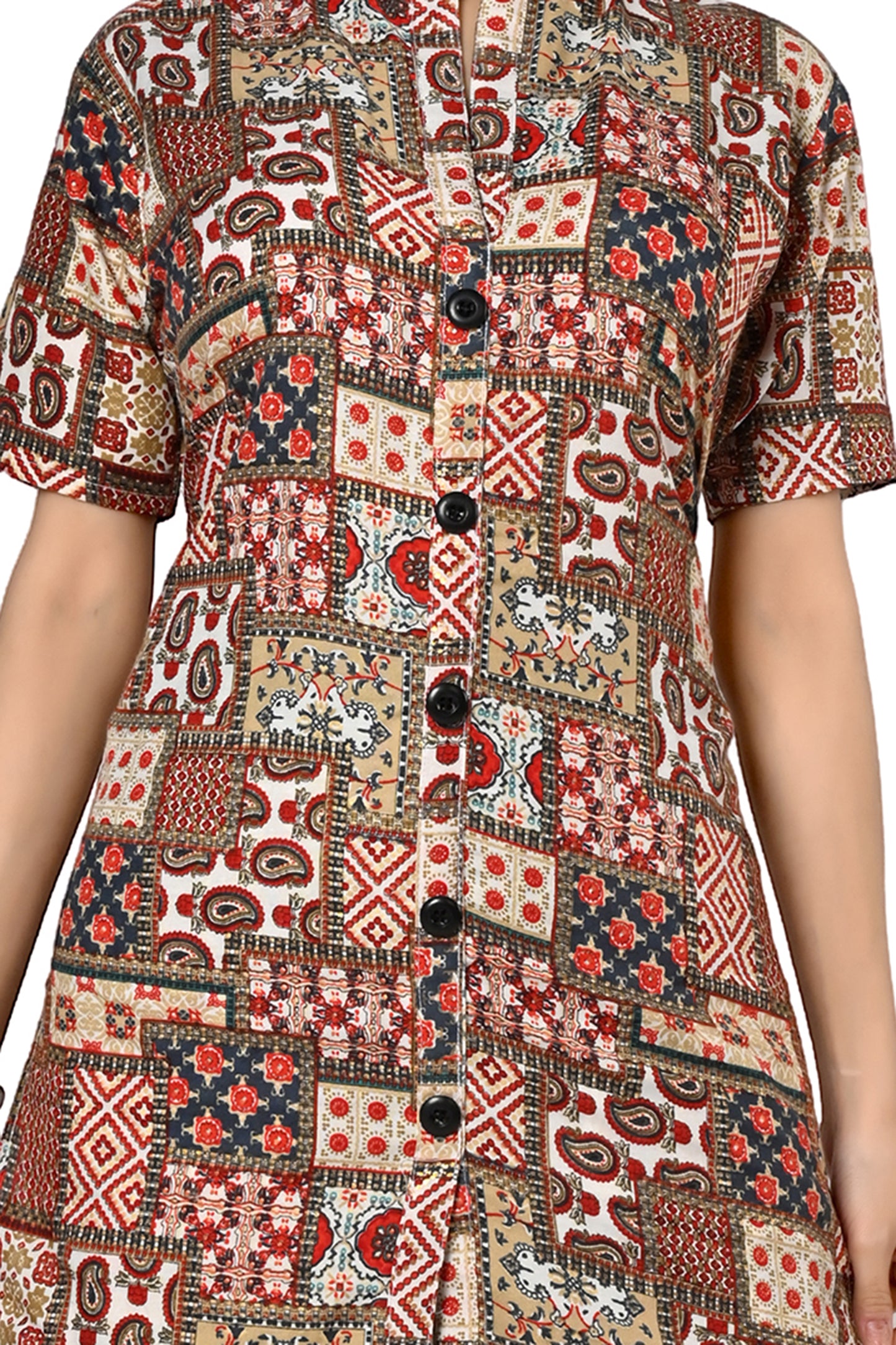 Women Printed Mandarin Co-Ords