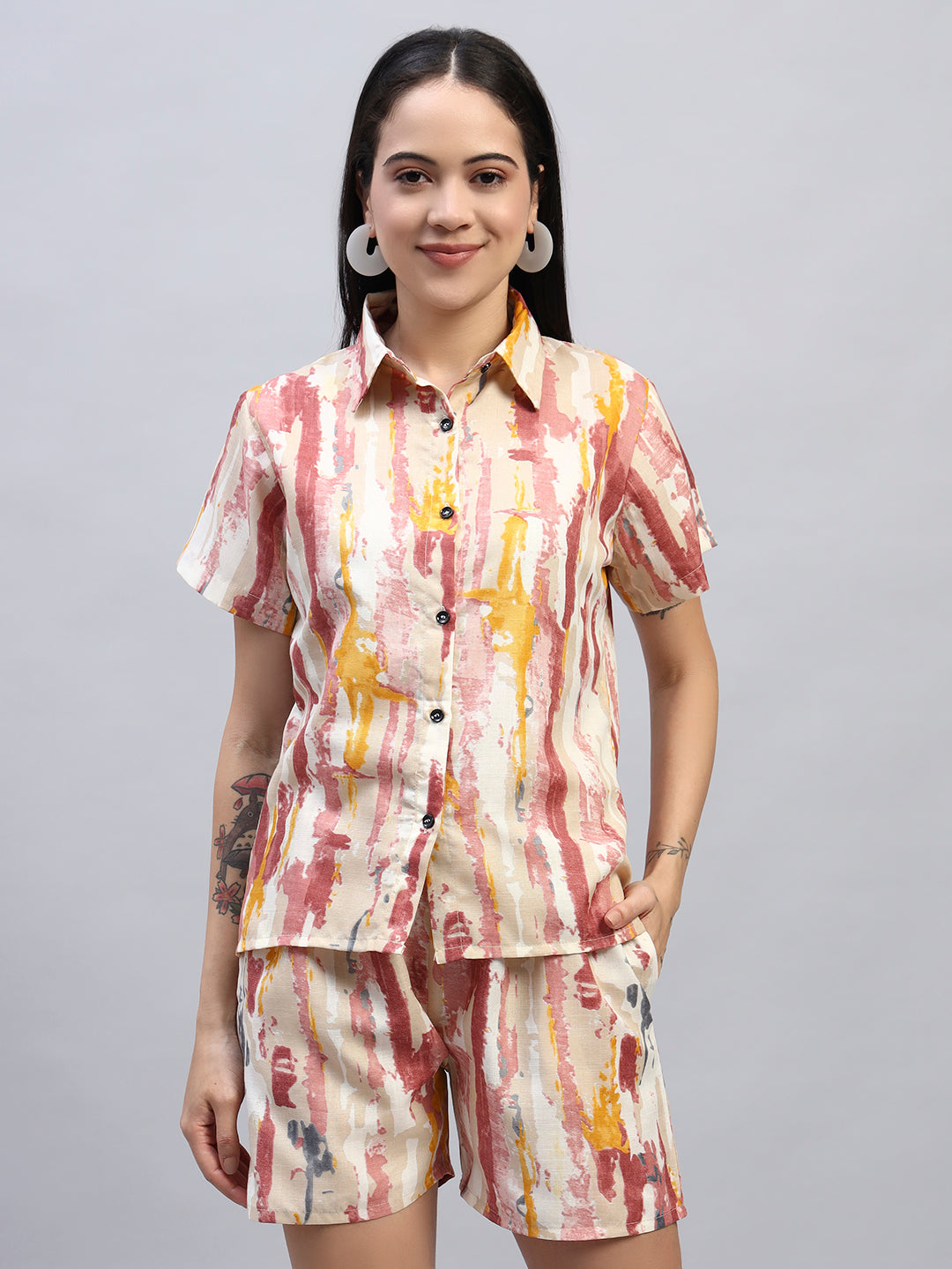 Women Printed Shirt Co-Ords