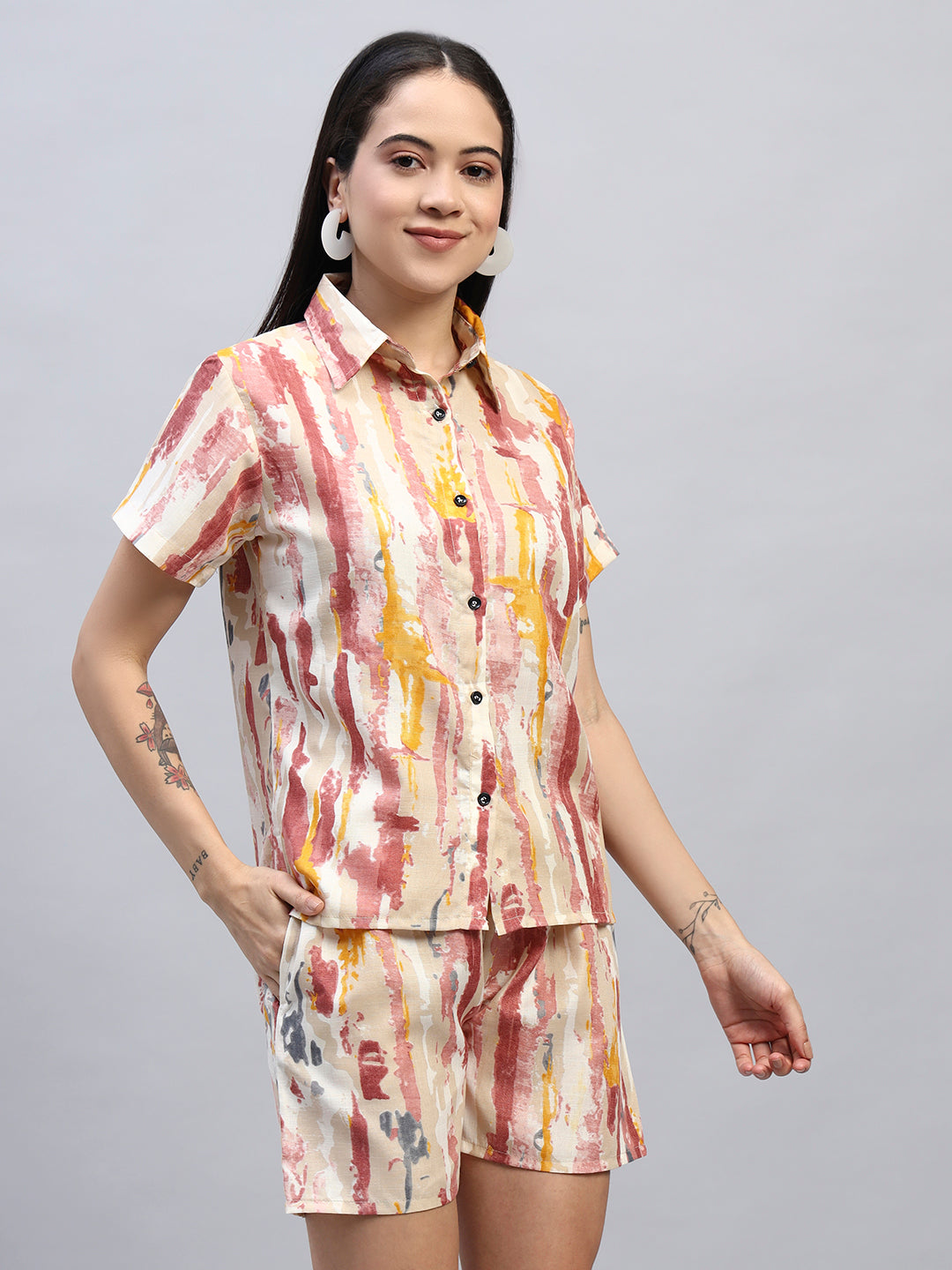 Women Printed Shirt Co-Ords