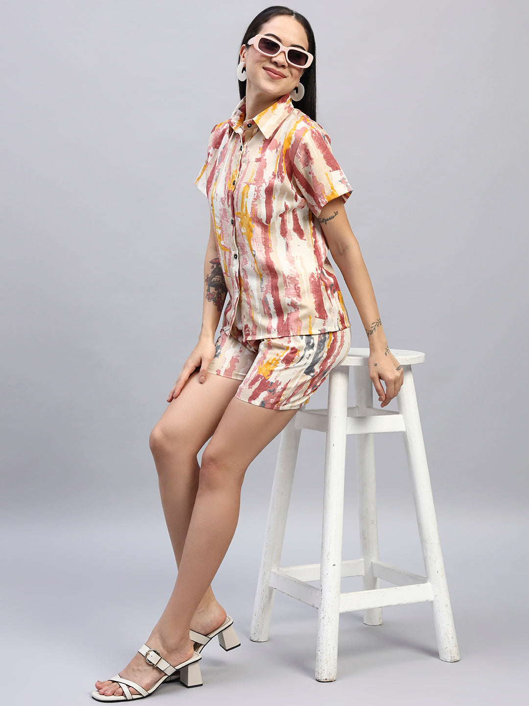 Women Printed Shirt Co-Ords