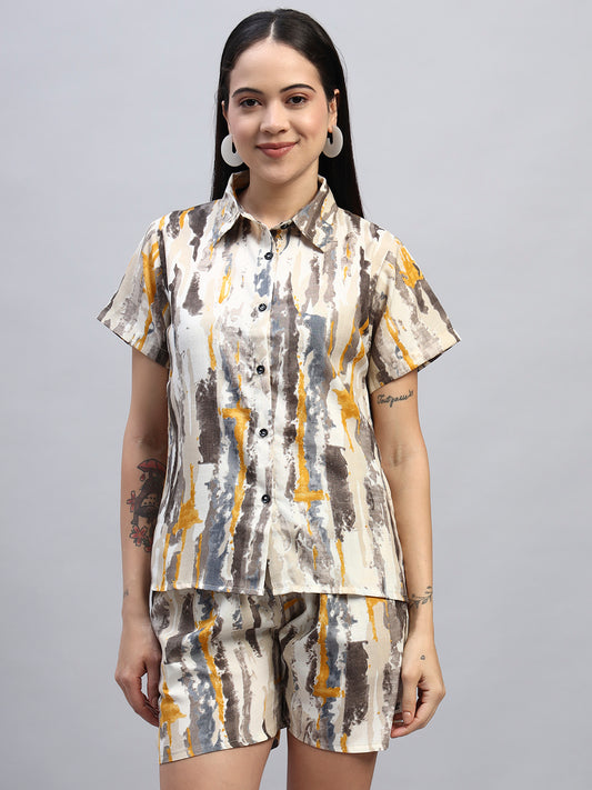 Women Short Printed Co-Ords