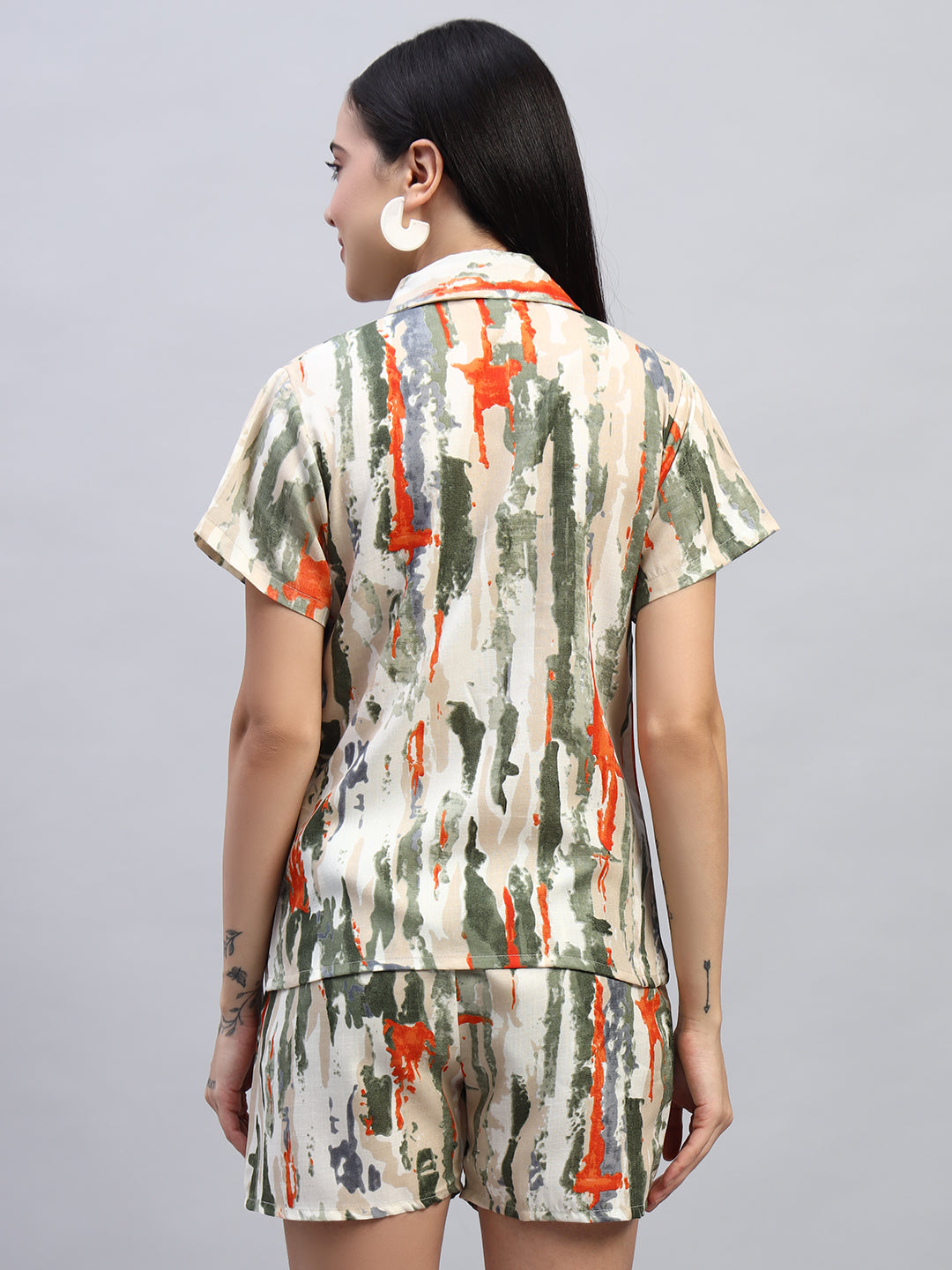 Our Women Printed Shirt Co-Ords