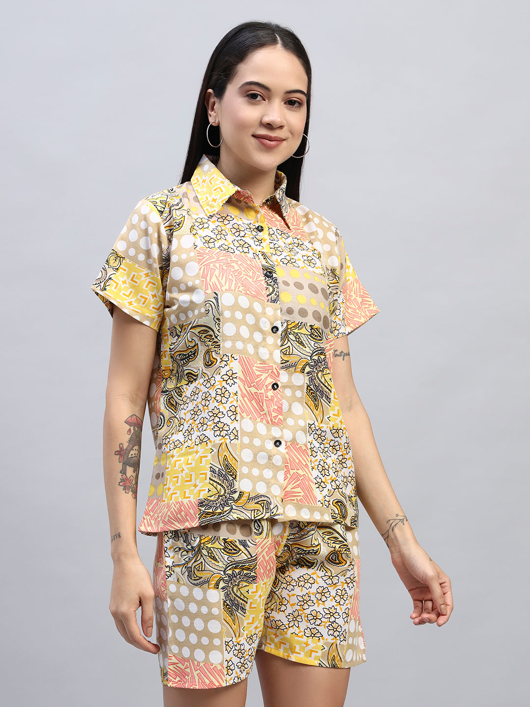 Women Printed Shirt Co-Ords