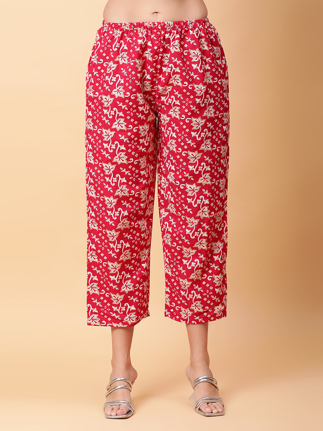 Women Pink Printed Shirt Co-Ords Set