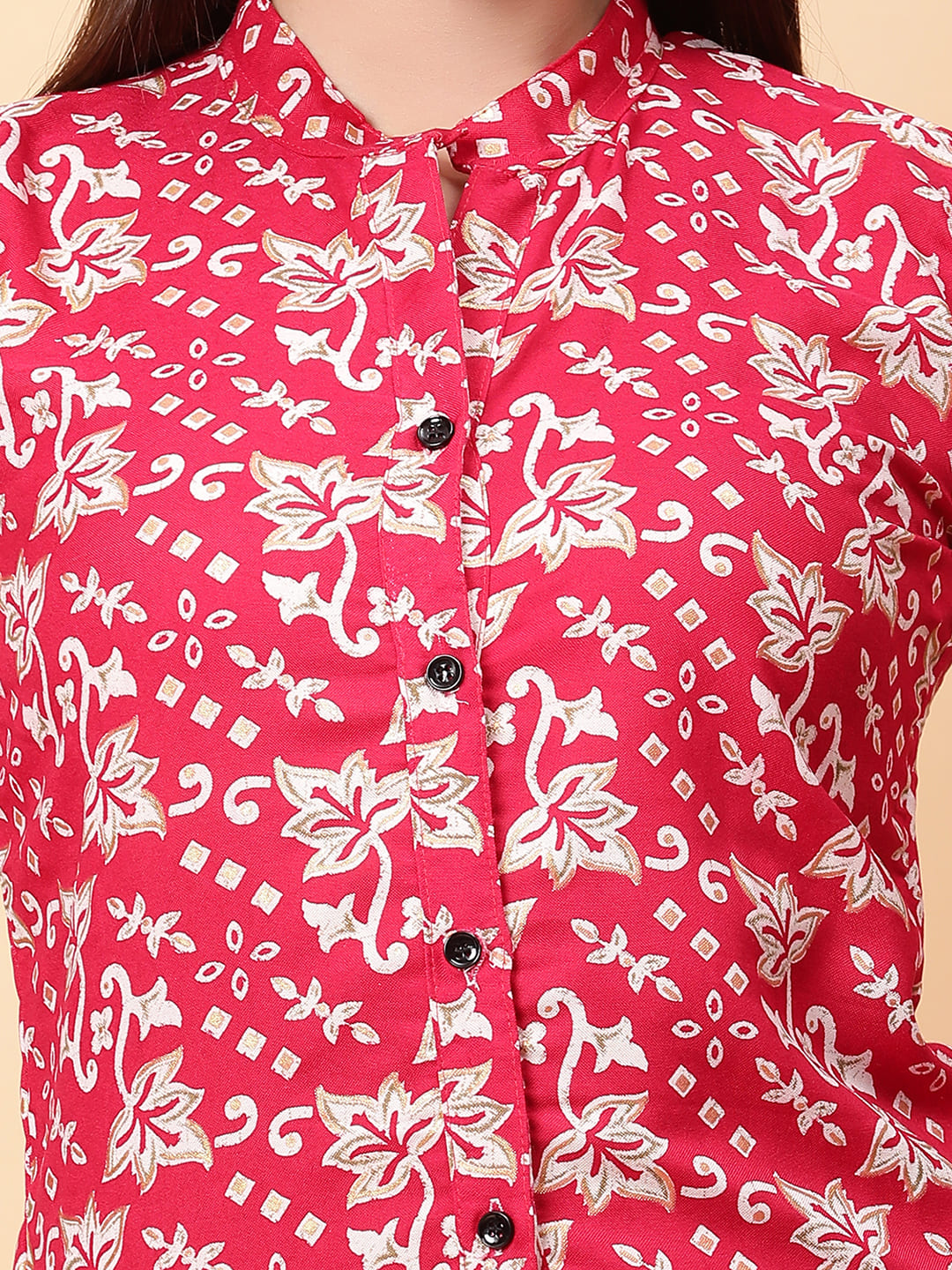 Women Pink Printed Shirt Co-Ords Set