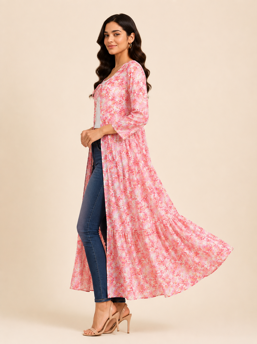 Women Longline Georgette Shrug