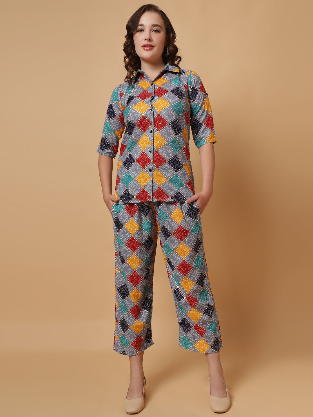 Women Printed Shirt Co-Ords