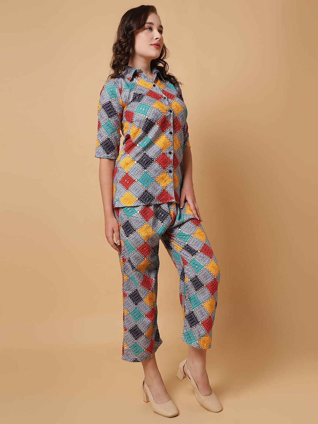 Women Printed Shirt Co-Ords