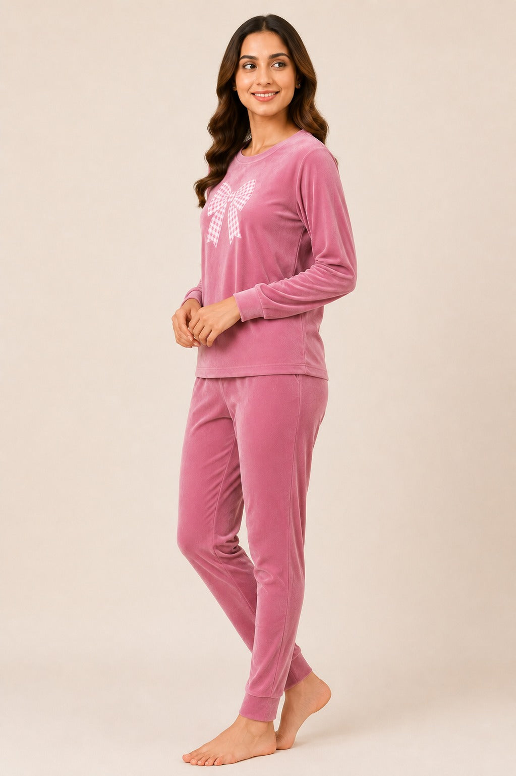 Women Pink Comfortable Nightsuit