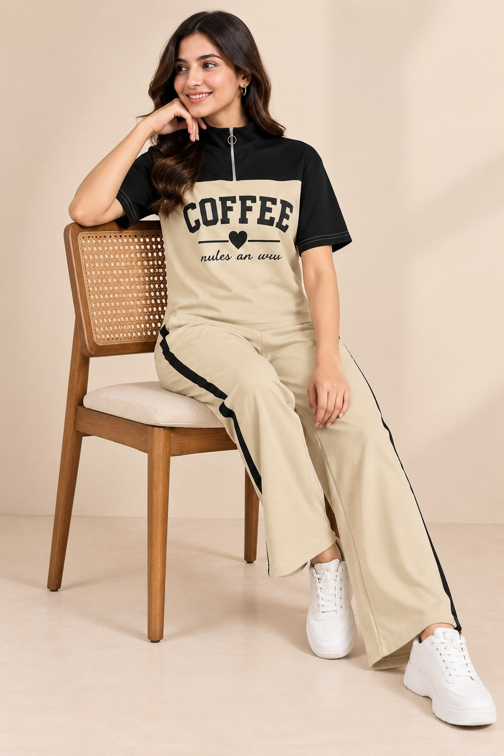 Women Solid Top & Trouser Co-Ords