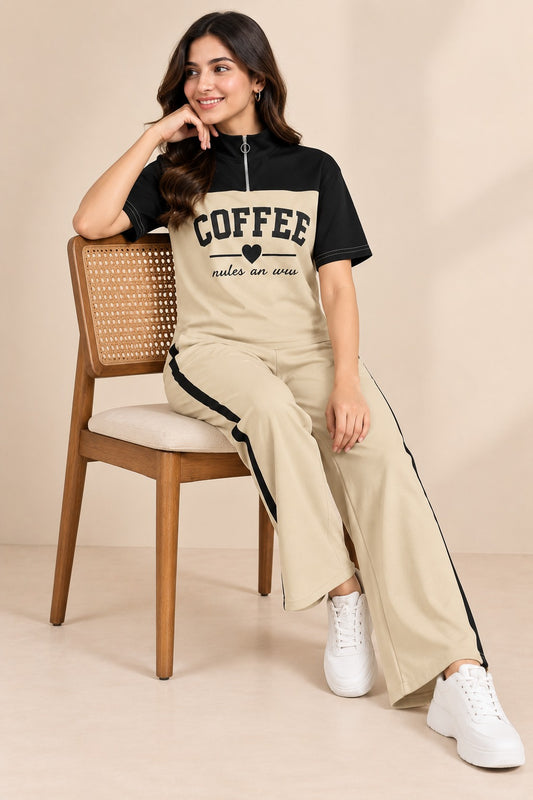 Women Solid Top & Trouser Co-Ords