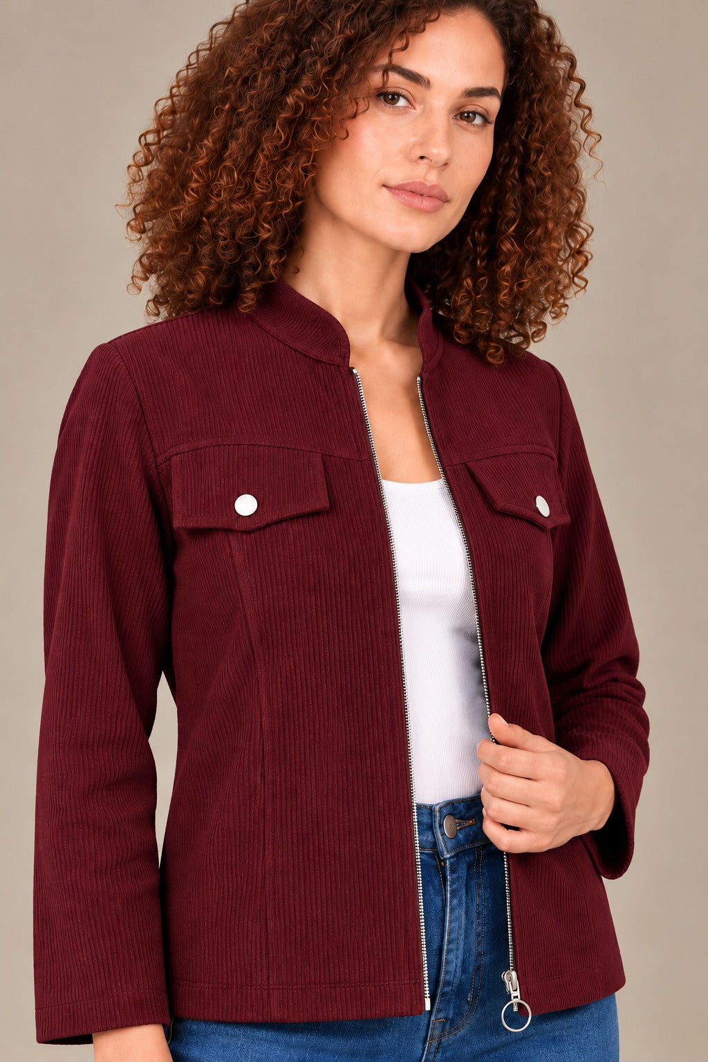 Women’s Solid Cotrise Winter Jacket